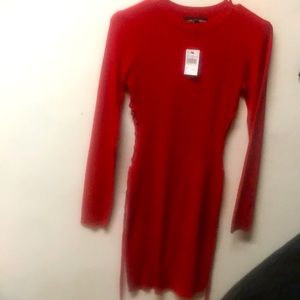 RED SZ Medium long sleeve dress